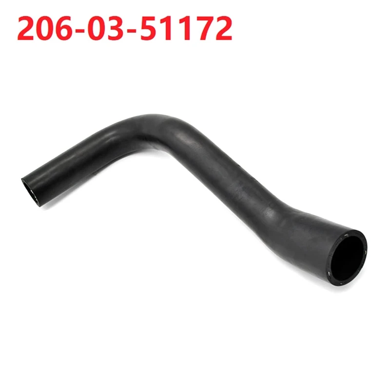 1 PCS Radiator Upper Water Hose Black Rubber 206-03-51171 For Komatsu BR200J-1 BR200J-1A PC200LC-5 PC220-5