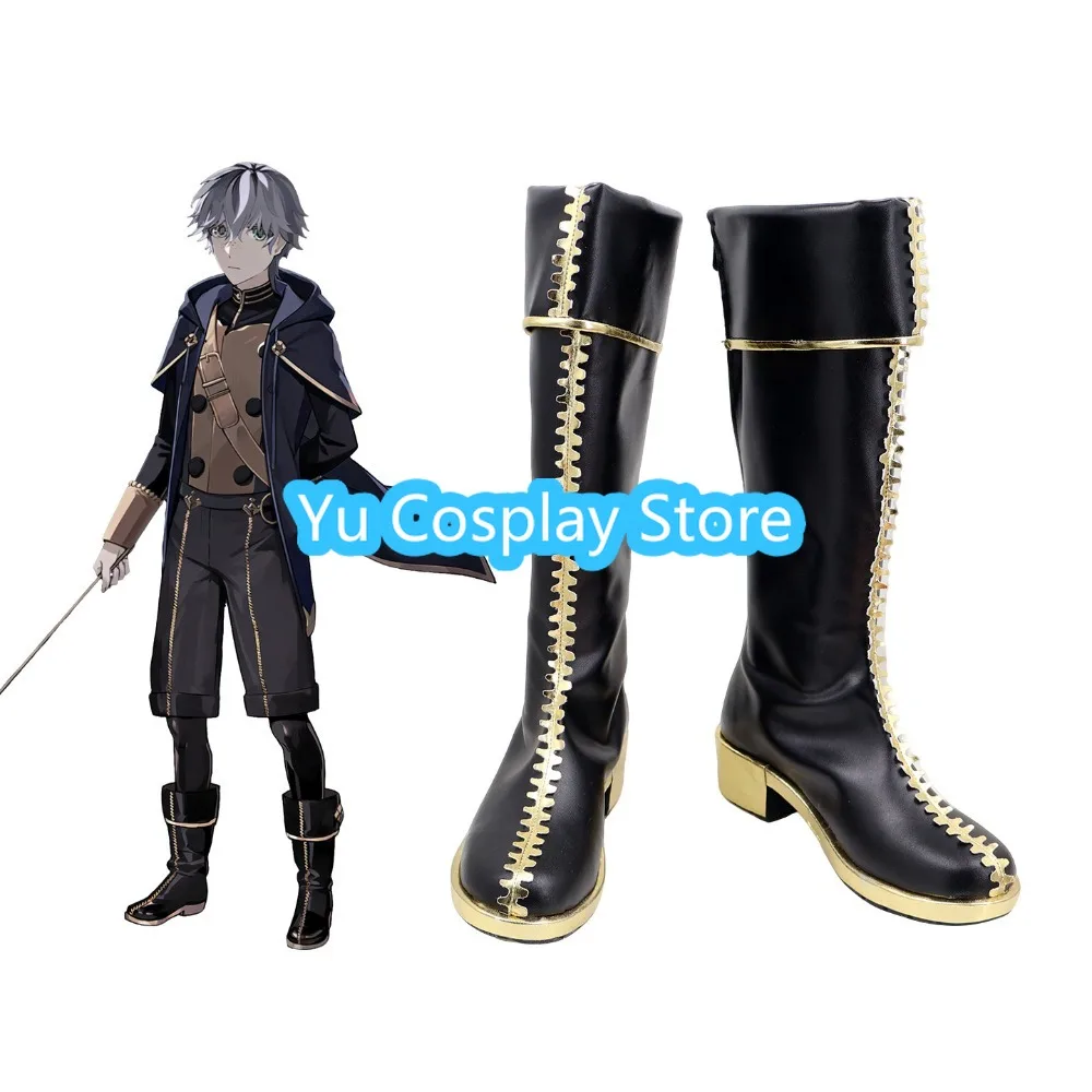 Fire Emblem Three Houses Ashe Cosplay Shoes Blue Lions Anime Boots Custom Made Men Women Halloween Party Costume Props