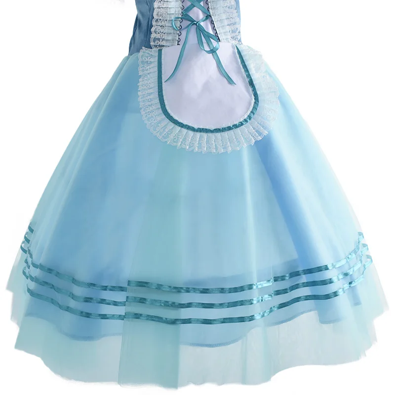 Blaues romantisches Tutu Schwanentanz Performance Kostüme Kinder Giselle Ballerina Kleid für Frau