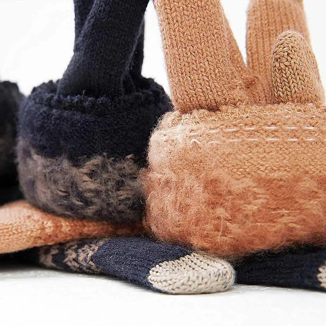 xiaomi mijia Теплые флисовые перчатки с сенсорным экраном Зимние мужские и женские перчатки Хлопковые перчатки