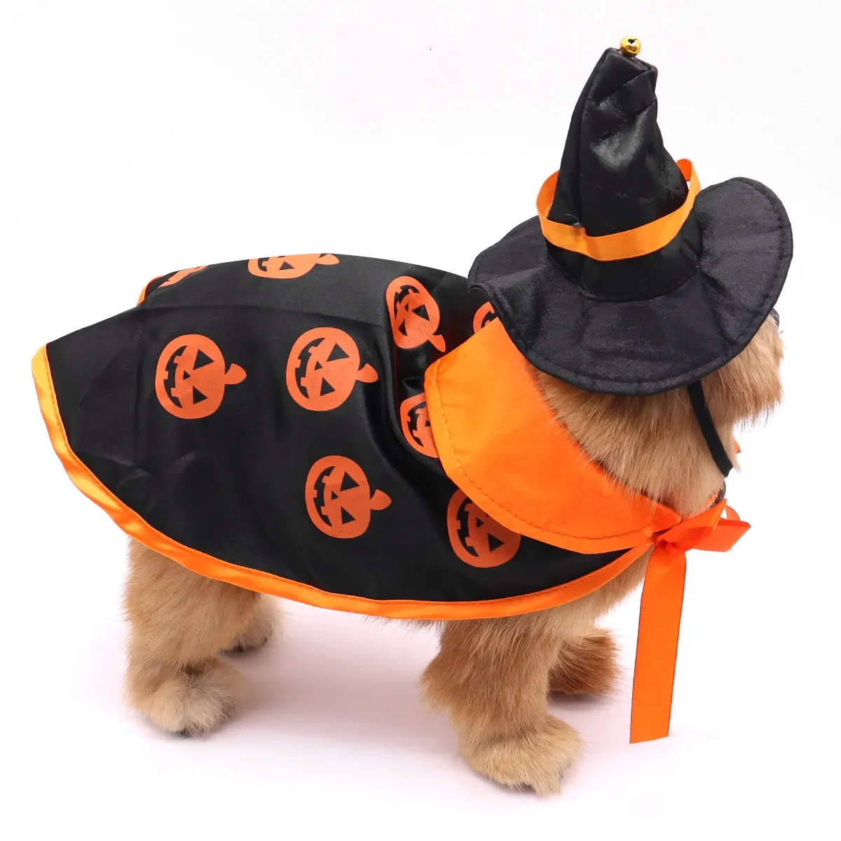 

Cloak Halloween Hat Cape Cat Clothes Small And Medium-Sized Dog Pet Supplies