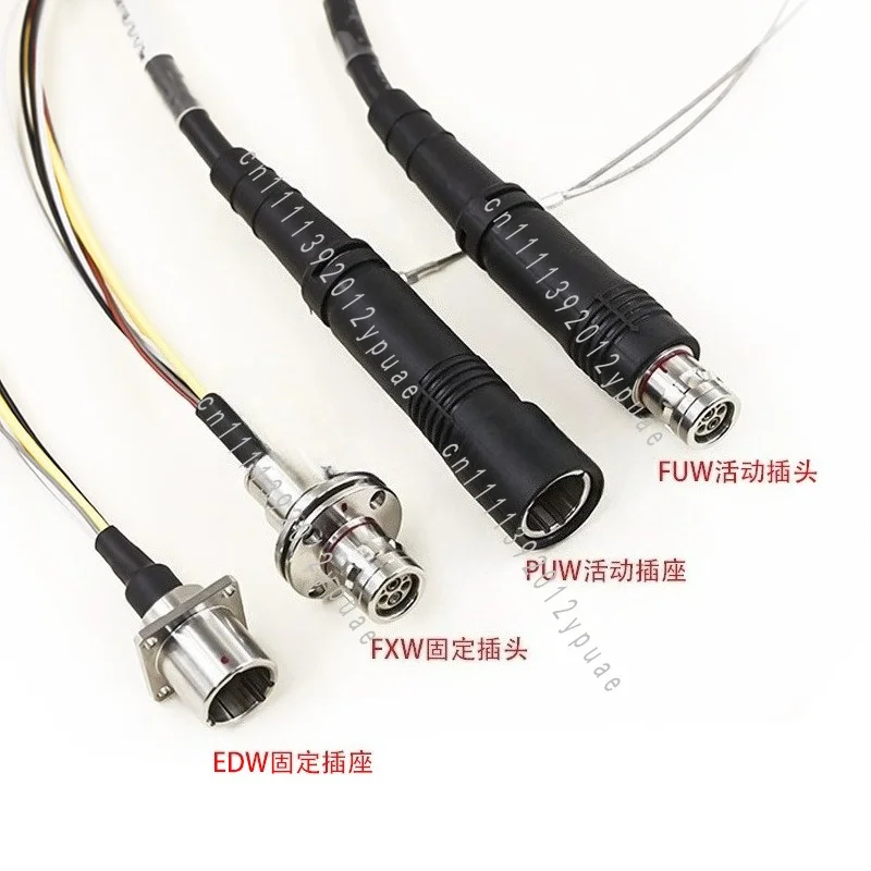 2 Optical 4 Electro-Optical Hybrid Connector Jumper Assembly, Compatible with 3K93C HDTV Interface Cable
