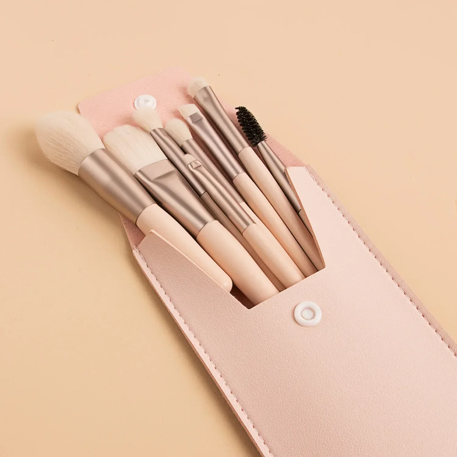 Mini Travel Portable Soft Makeup Brush Set, 8 Pcs, Eye Shadow, Foundation, Powder, Eyelash, Lip, Concealer, Blush Make Up Brush
