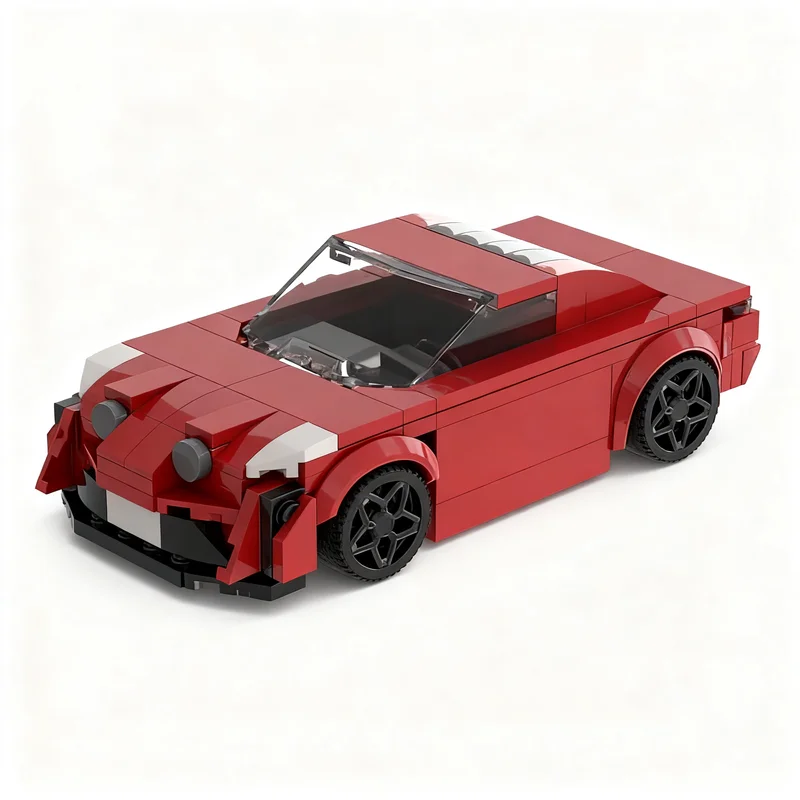 171pcs MOC city Champions Alpine A110 Model Christmas Gift Collectible Display DIY Assembly Collection And Ideas