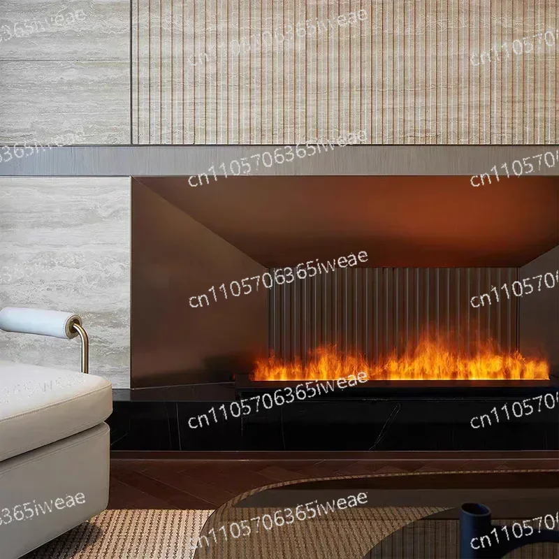Indoor Remote Control TV Wall Room Decoration, 3D Steam Fireplace Mute Decorative Humidifier,  Flame LED Water Vapor Fireplace
