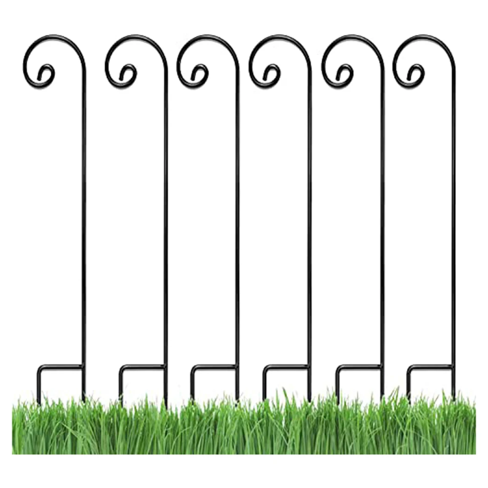 Outdoor Living Space Bird Feeder Hook Garden Decor Shepherd Hooks For Garden Decoration Elegant Vintage Design