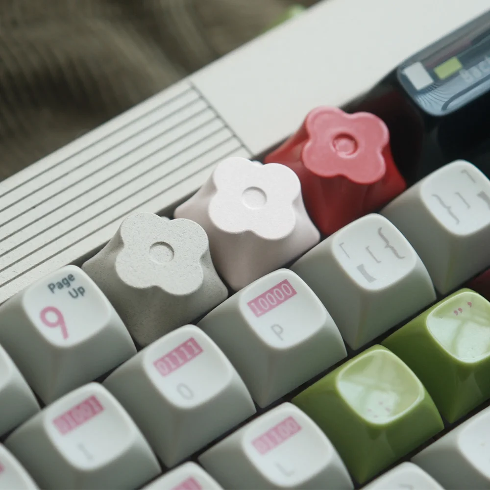 Metal Keycaps Mechanical Keyboard Keycaps Cherry Profile R4 ESC Keycap Cross Mx Switch Arrow No Backlit Caps Flower Shape