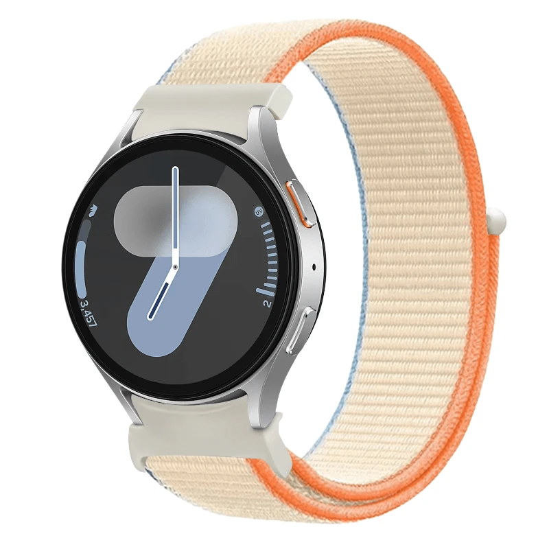 Sports Nylon Loop Strap For Samsung Galaxy Watch 7/FE/6/5/4 40mm 44mm Breathable Belt Galaxy Watch 5 Pro 45mm Correa Accessories