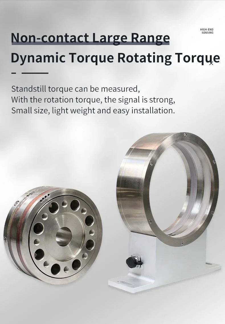 0-50000Nm Standard Flange Dynamic Torque Sensor High Precision Strain Gauge Load Cell for Motor Performance Testing Equipment