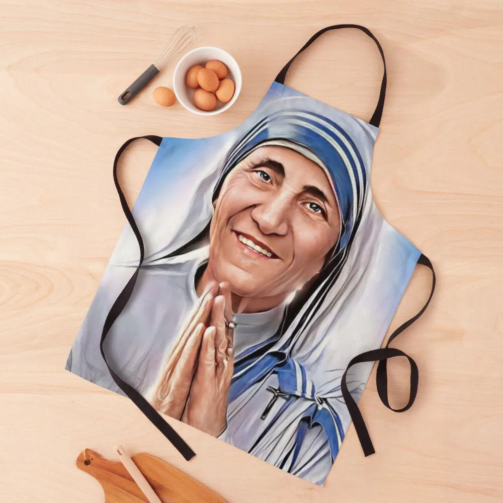 

Saint Teresa of Calcutta Apron Kitchen Apras Man Kitchens Woman women's work Apron