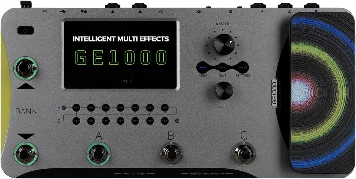 GE1000Li Guitar Mutieffects Pedal Guitar Processor With Amp Modelling, Battery, 5