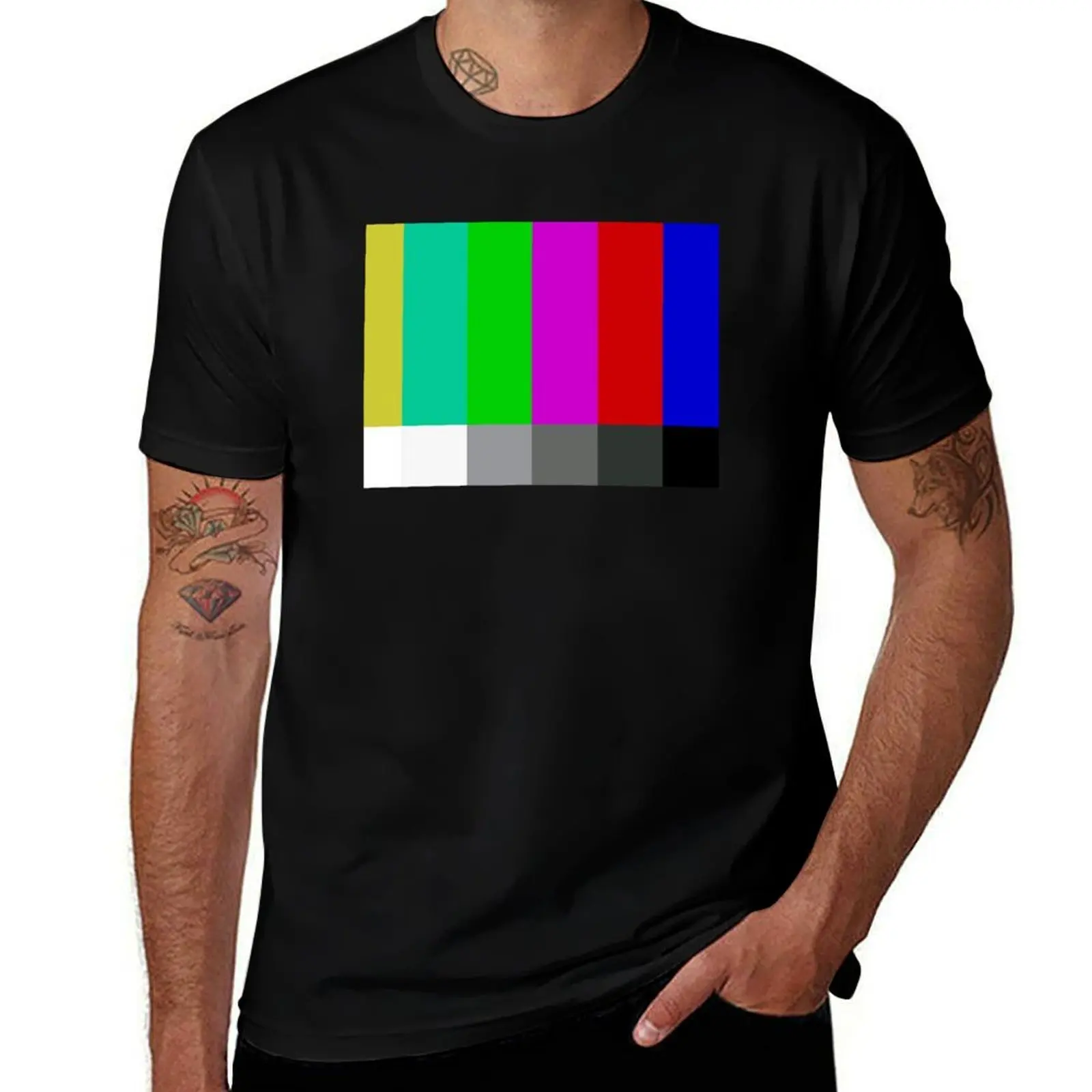 

t Standard man t T-Shirt man man Television for Color g printed men shirts for shirts designer Definition SMPTE t Bars shirt