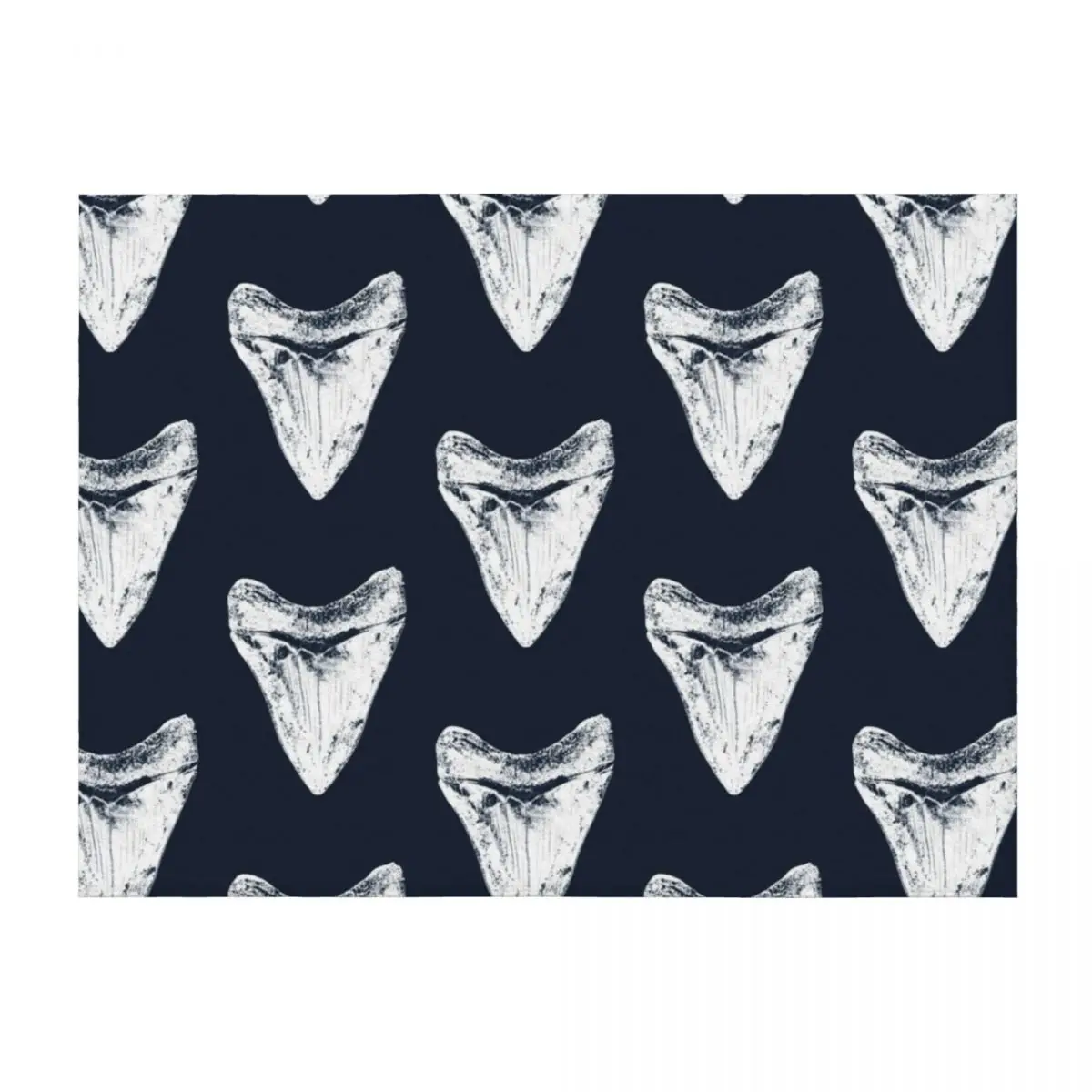 

Megalodon Shark Tooth Throw Blanket Sofa Quilt wednesday Sofas Softest Blankets