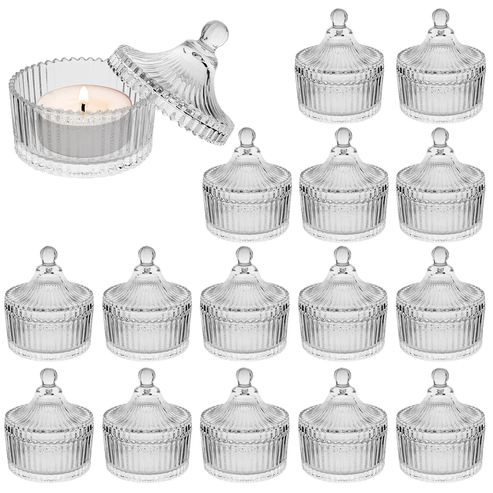 

Custom Wholesale Mini Wedding Glass Candle Container Jar Recyclable Embossed Candle Holder, Household Wood