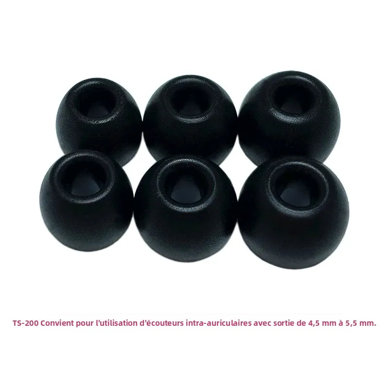 10 paires d'embouts auriculaires en mousse à mémoire de forme TS200, diamètre 4,5 mm, pour écouteurs intra-auriculaires, compatibles avec les casques 4,5-5,5 mm, compatibles avec KZ ZAX Noise Iso
