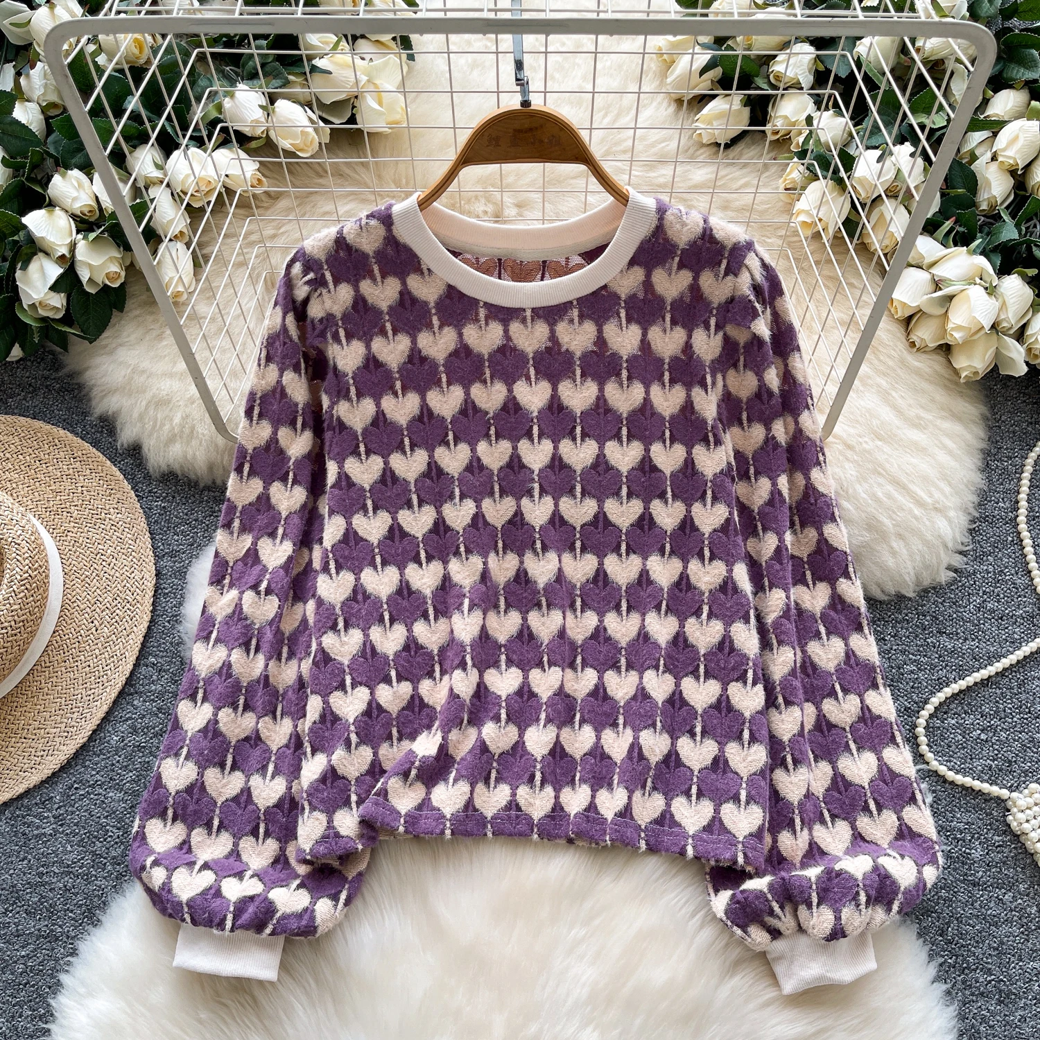 

Винтажная элегантная блузка с круглым вырезом и длинными рукавами, модная рубашка, сладкий топ, сказочная женская рубашка