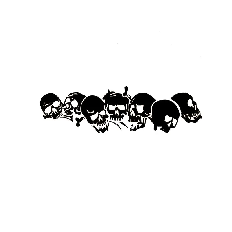 Car Stickers Funny Family Car Stickers Skull Fashion Car Stickers PVC Car Stickers Waterproof Sunscreen Black/white, 18cm*6cm