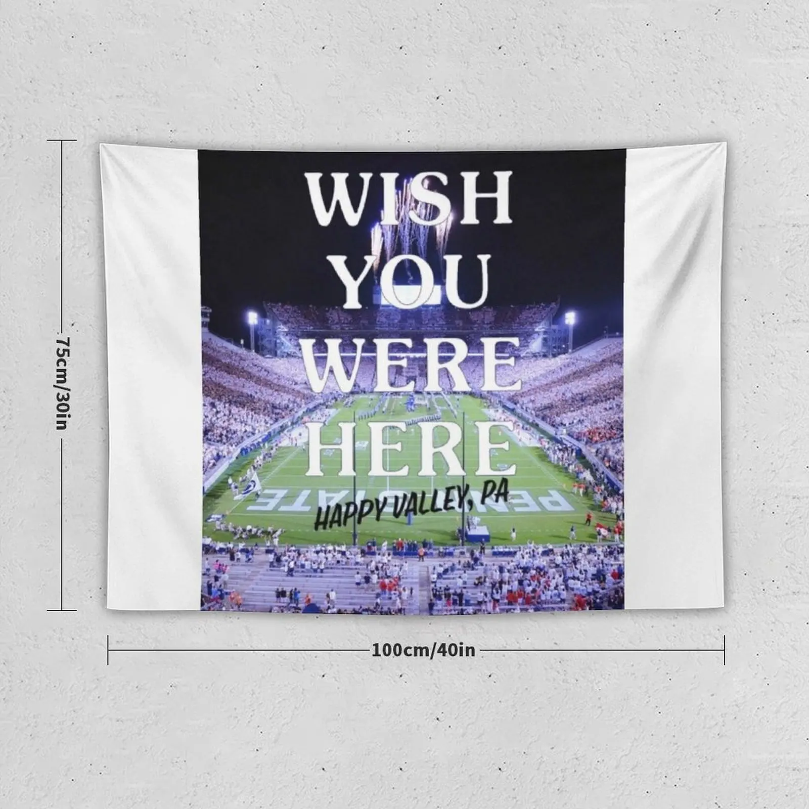 Wish You Were Here x PSU Tapestry Wall Carpet Decor For Room Tapestry