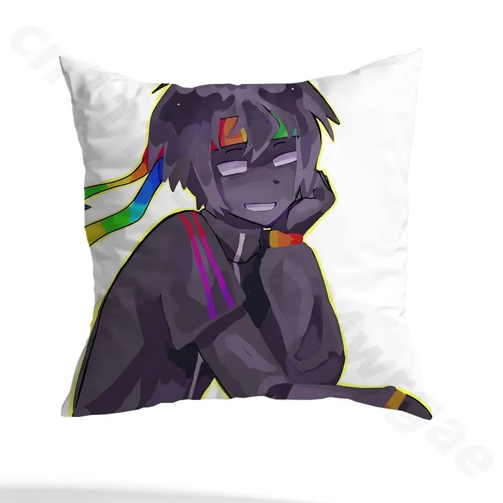 S-Spokeishere S-Spoke Pillow Case Anti-dustmite Pillowcase Invisible zipper silky short plush Sofa cushion cover
