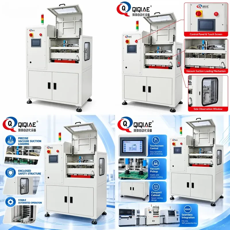 SMT PCB Vacuum Suction Cup Feeder Automatic Bare Board Feeder for PCB Assembly Electronic Manufacturing Line