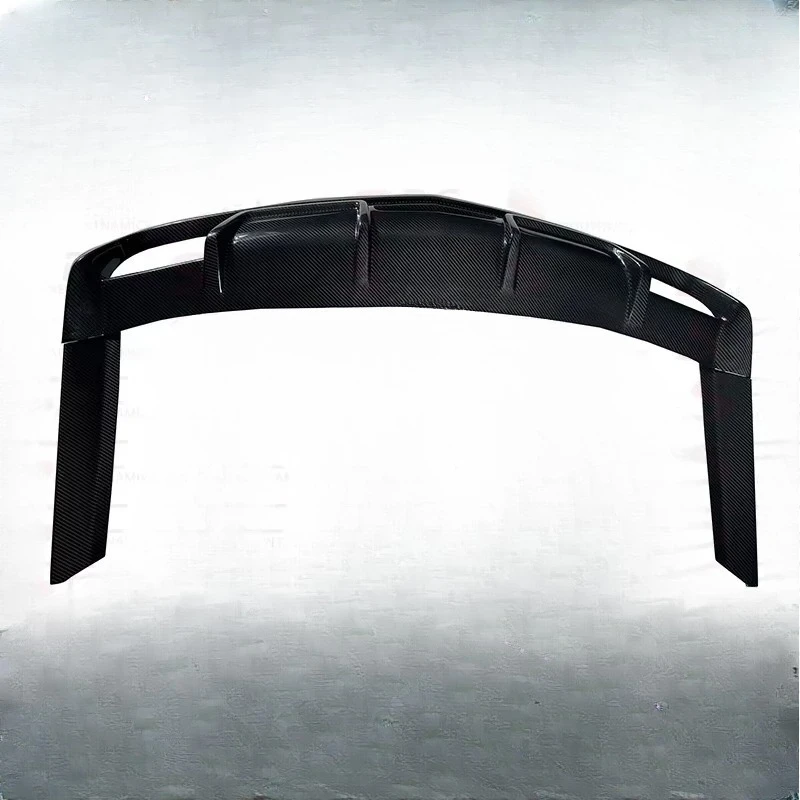 Dry Carbon Fiber Rear Diffuser for  CTS Prepreg Carbon Fiber Rear Chin for  CTS 2014-2018 Add on Lip