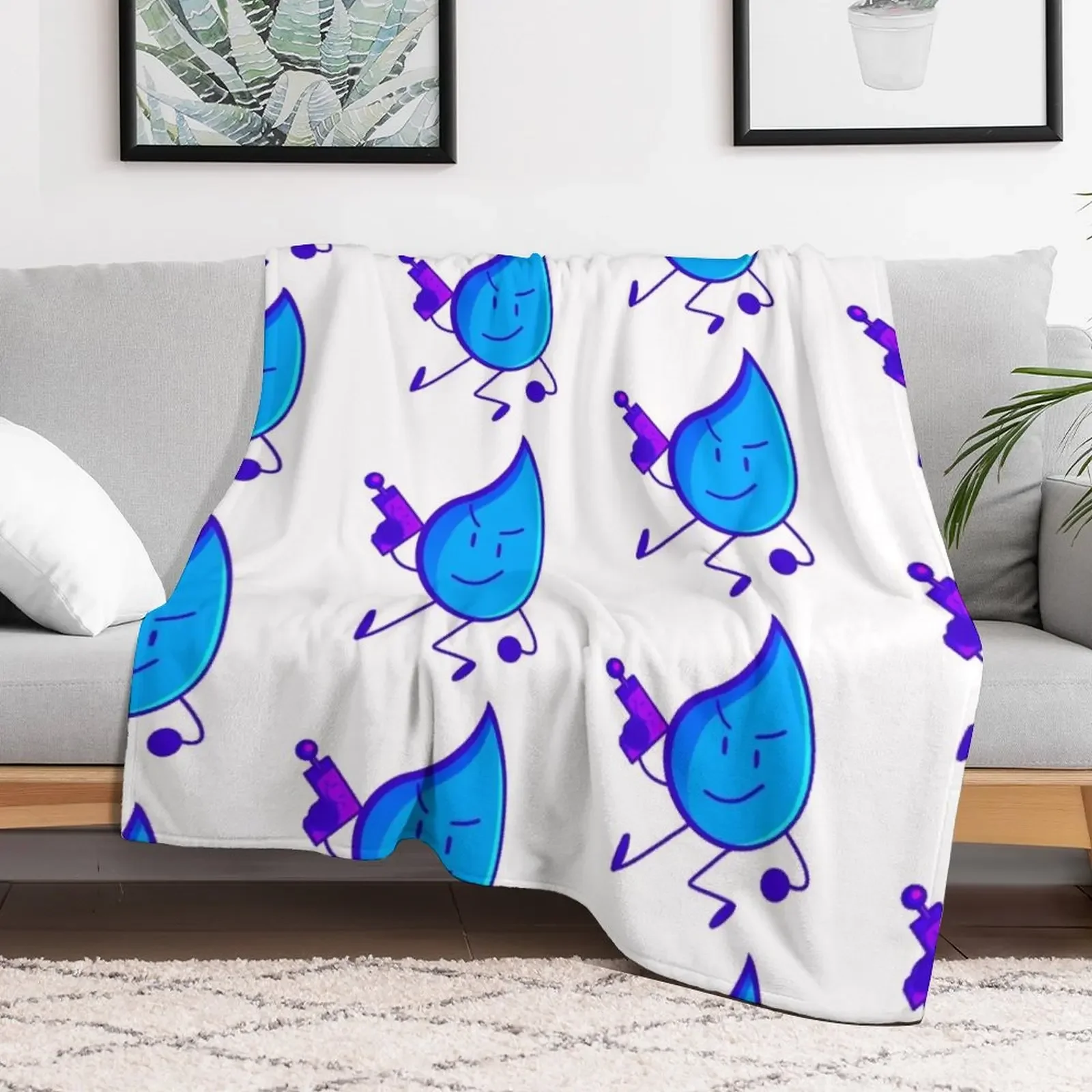 TPOT Battle for dream island Teardrop with a gun!!! Throw Blanket Modern Design Soft Blanket for Home Decor
