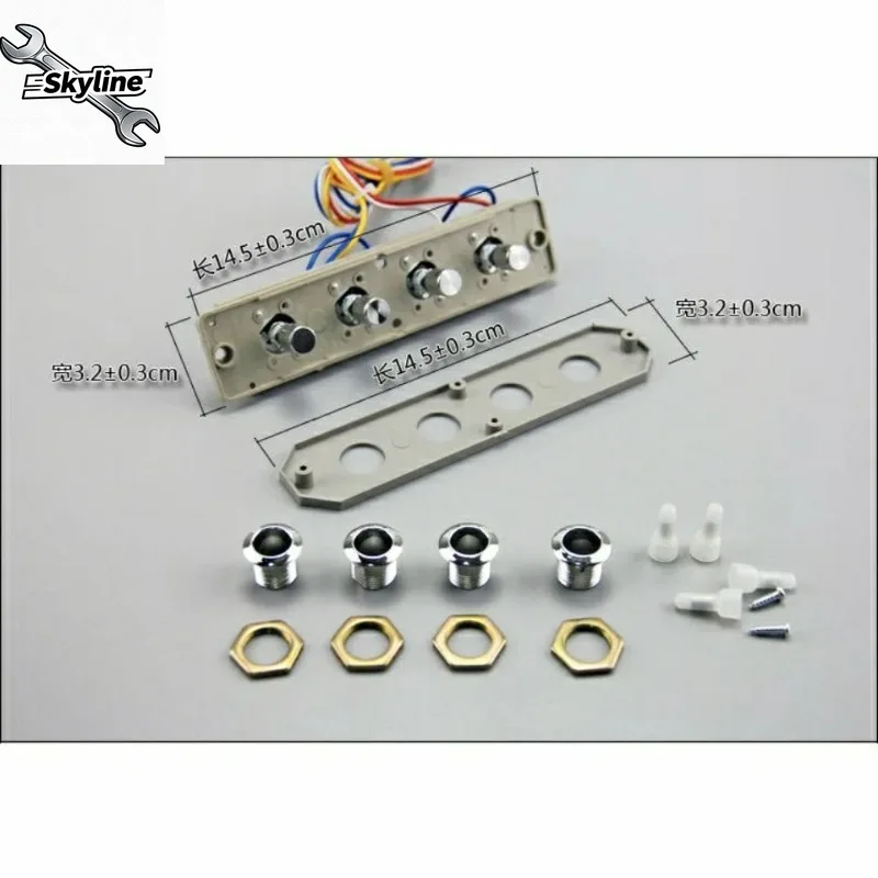 Range Hood Switch Button, Old‑Fashioned 4‑Position Mechanical Button, 4‑Hole Controller Panel