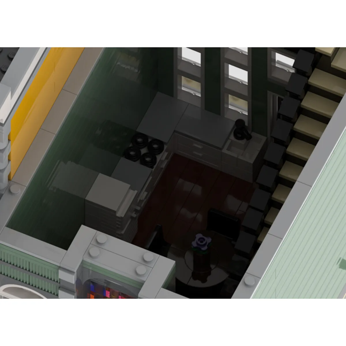 

C4311 Modular Home with Interior Building Toys for Collection 2407 Parts