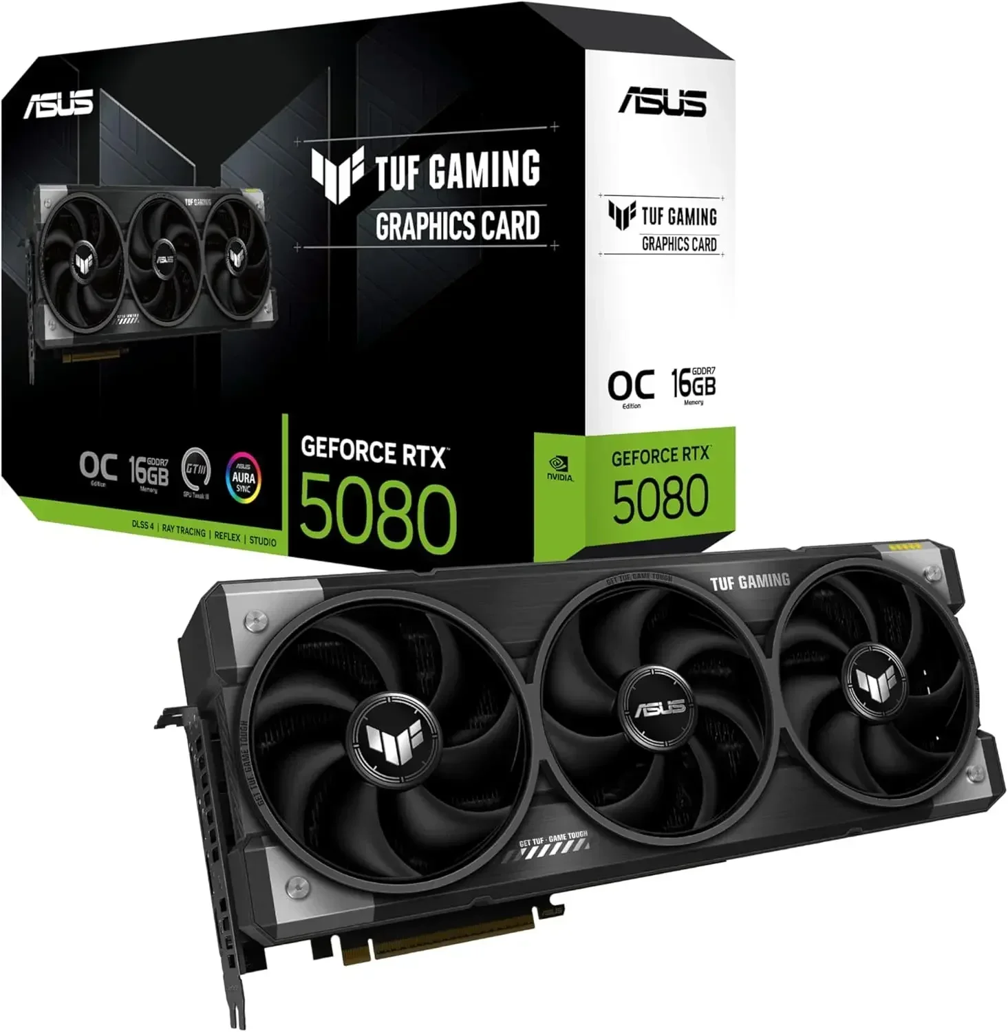 

ASUS TUF Gaming RTX 5080 - 16GB GDDR7, PCIe 5.0, Military-Grade, Buy Direct​