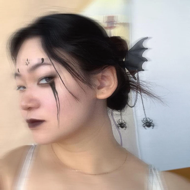 Halloween Lustige Haar Klaue Krabben Hai Clip Frauen Nette Fledermaus Haarnadel Haar Clips Kopfbedeckung Mädchen Einfache Haar Zubehör