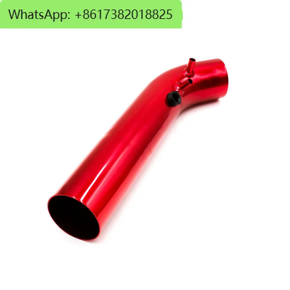 Car modification 76mm universal cold air intake pipe kit, aluminum alloy mushroom head air filter aluminum tube, long style