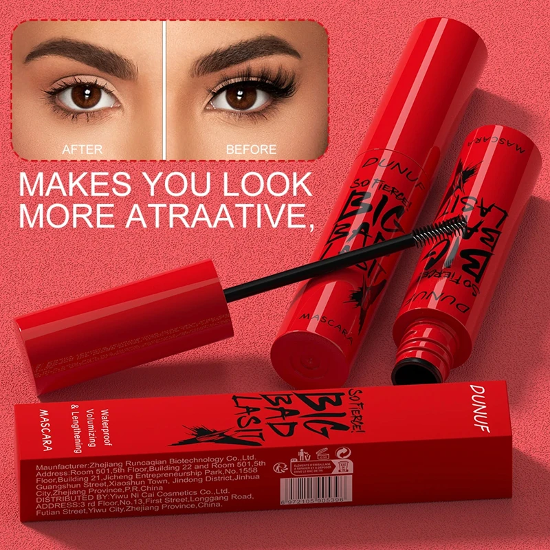 

Long Lasting Mascara Thin Thick Waterproof Curl Does Not Easily Stain Sweat-proof And Non-smudging Beginner Friendly
