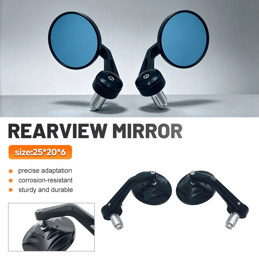 Retro handlebar end mirror/rearview mirror for Royal Enfield Bullet/Meteor/Classic 350 500 Interceptor 650 motorcycles