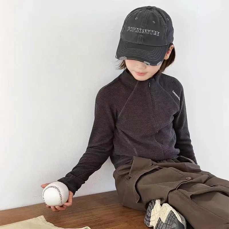 

Baby Girl Top Clothes Kids Long Sleeve Tee Little Child Daily Base Girls Spring Autumn Casual Fashion Korean T-Shirt Size 4-14Y