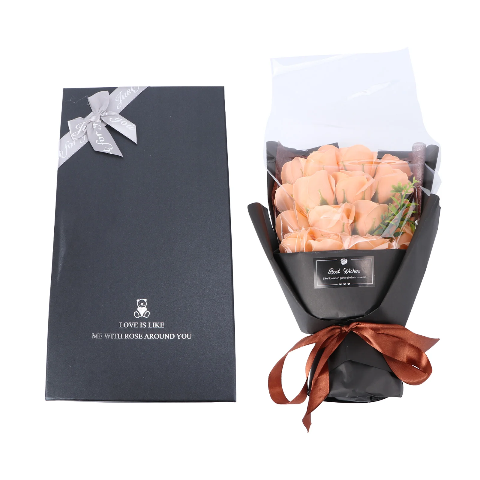 Bath Rose Petals for Tub Bouquet Gift Box The Festival Wedding Decoration Soap Flower