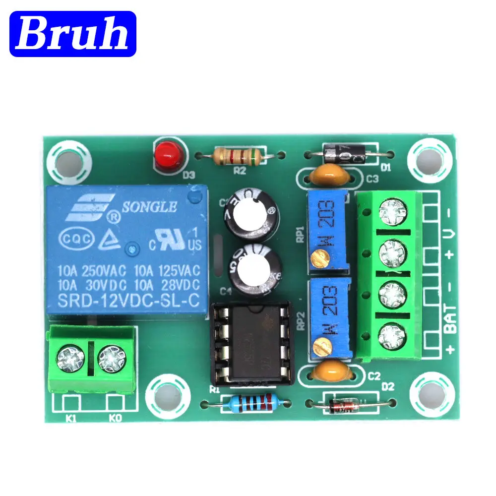 XH-M601 Intelligent Charger Power Control Panel Automatic Charging Power 12V Battery Charging Control Board For Diy Kit