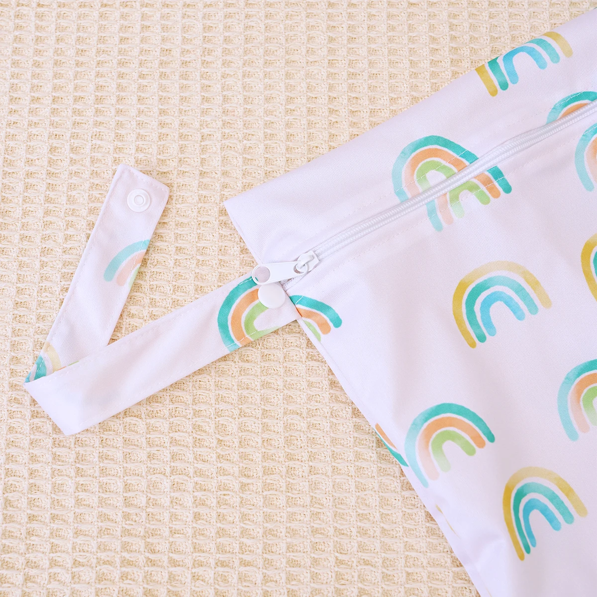 Elinfant 2 قطعة أكياس حفاظات مقاومة للماء حقيبة التخزين حقيبة جافة رطبة للشاطئ وحمام السباحة وصالة الألعاب الرياضية وحقيبة الحفاضات المحمولة