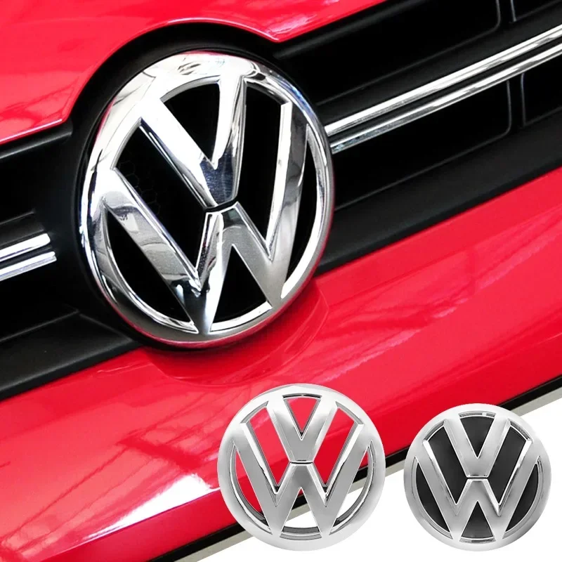 

For Volkswagen Polo 2011-2013 6R0853600A 35D853630 Auto Replacement Accessory 1Pc 3D ABS Car Front Logo Grille Badge Trunk Badge