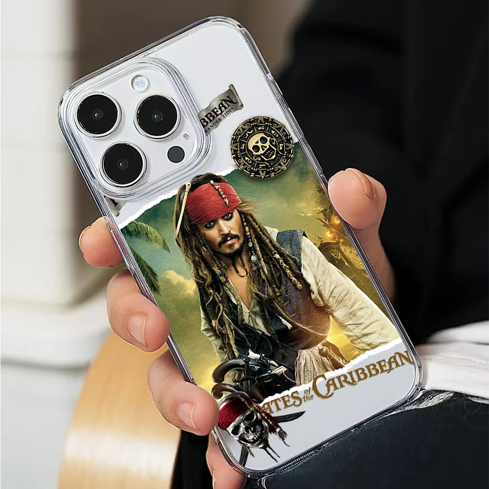 MINISO Pirates of the Caribbeans Phone Case for iPhone 12 11 13 14 15 16 Max Pro Plus Magsafe Magnetic Wireless Cover