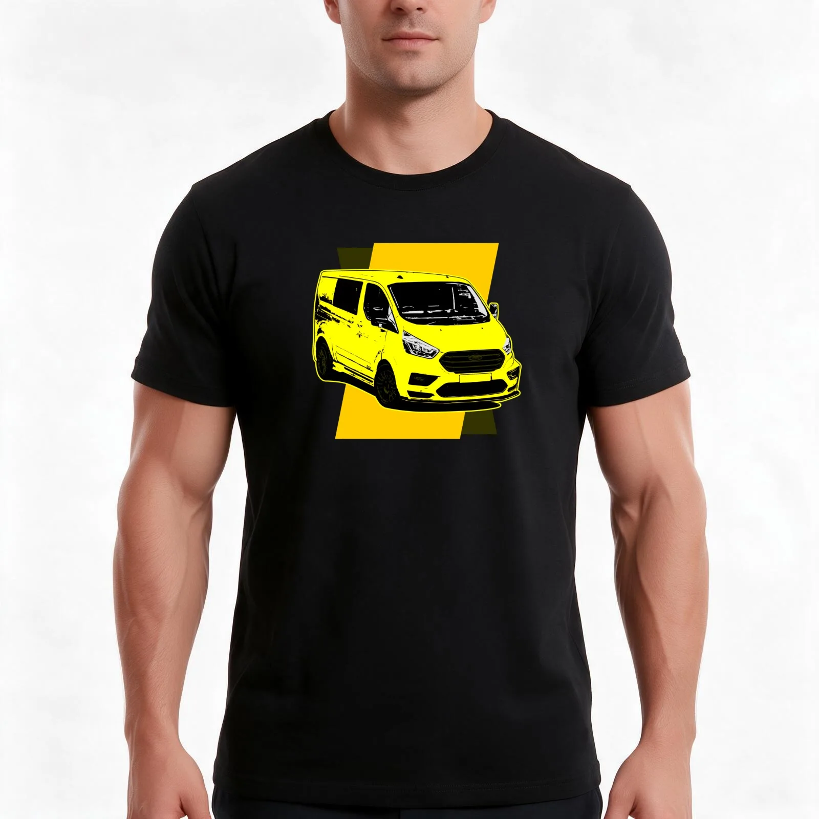 Transit Rally Van Design T-Shirt Summer Casual Cotton Tee Oversized Streetwear Tops Vintage Graphic Print Unisex Men Women