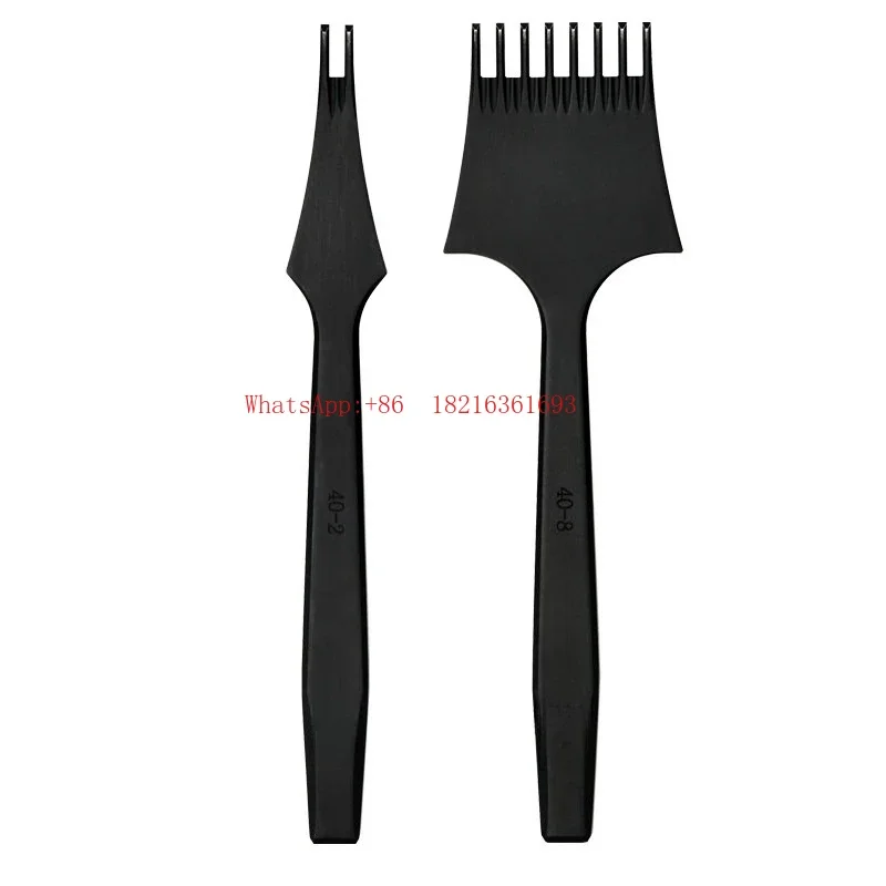 2026GOOD Octagonal Flat Cut Leather Goods DIY Tools Turn Seam Splicing Leather Punching Stitch Round Black Cut