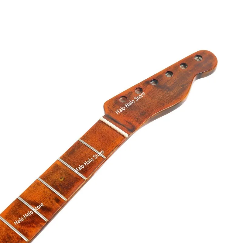 6 strings 21 frets bright polished neck electric guitar neck, Canadian maple handle, modified DIY accessories
