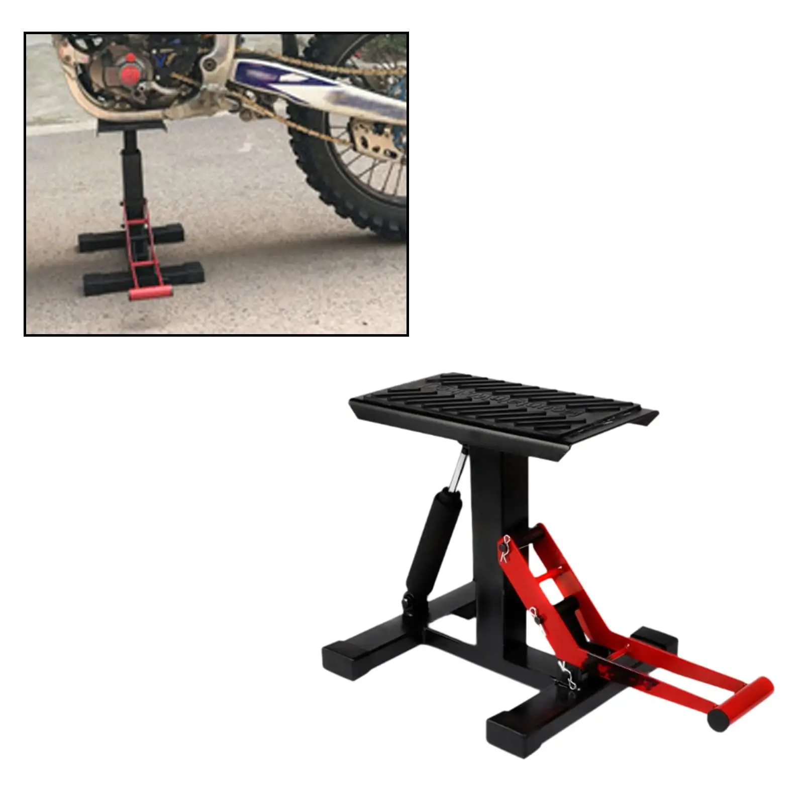 Generic Hydraulic Motorcycle Jack Lift Stand Repair Parts Bike Repair Stand for Maintenance Dirt Bike Repair Cruiser Bikes