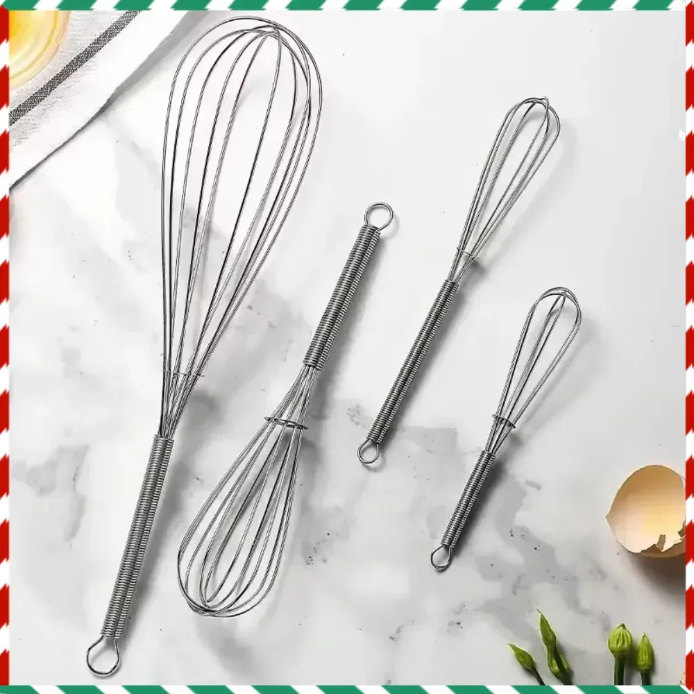 

1Pc Multifunctional Mini Rotary Manual Egg Beater Mixer Kitchen Egg Whisk Bake Tool Egg Agitator Stainless Steel Eco-Friendly