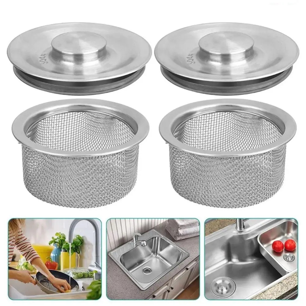 Stainless Steel Sink Strainer Protection Against Clogging Drain Hole Filter Mesh Drain Cover Cover Drain Hole Food Catcher