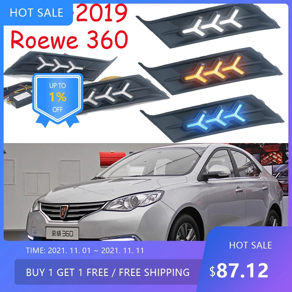 

Динамическая фара с автоматическим бампером для Roewe 360 дневного света Roewe360 2017 ~ 2019 автоаксессуары светодиодная фара для противотуманных фар Roewe