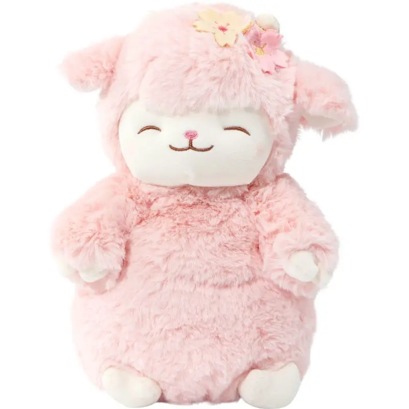 MINISO SANRIO mi dulce Piano suave cordero de peluche de juguete lindo muñeco de oveja almohada para niñas decoración de guardería Animal relleno Kawaii