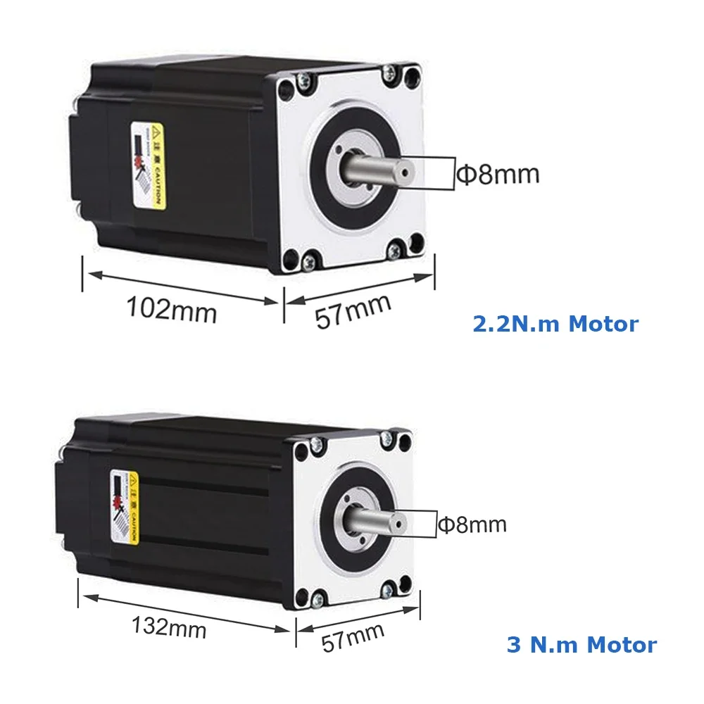 Nema 23 Closed Loop Stepper Motor Drive Kit Hybird Easy Servo Driver 2.2NM 3Nm 2 Phase DC 57mm Step Motor with Encoder for CNC