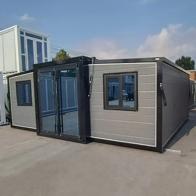 2 floors 40 Ft 20 Ft Prefab Container Expandable House Insulated Mobile Prefabricated Home 3 Bedroom With Kitchen tiny house