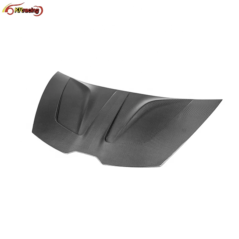 PT Style Dry Glossy Carbon Fiber Car Bonnet Hood For Lambo Huracan EVO 2019-2021